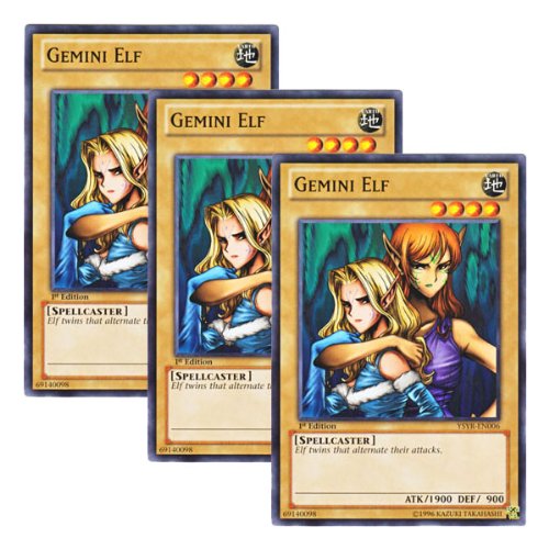 Amazon.co.jp: ☆ 3枚セット ☆遊戯王 英語版 YSYR-EN006 Gemini Elf