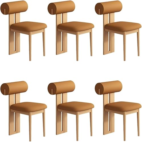 Miniatura 26 de YVYKFZD Juego de sillas de comedor de madera, sillas de cocina tapizadas, silla de comedor sin brazos, silla de sala de estar única, para oficinas,