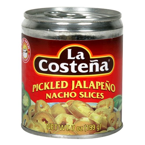 La Costena Pickled Jalapeno Nacho Slices, 7-Ounce Cans (Pack of 24)