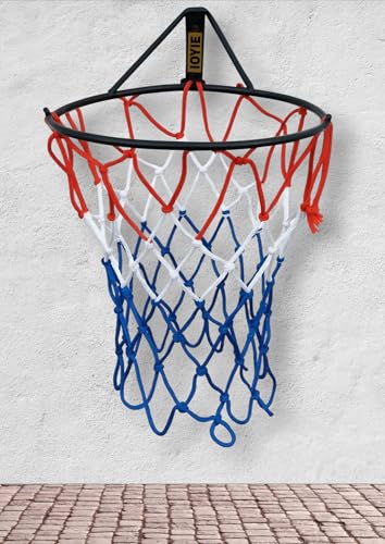 Image of Basketball Ring for Indoor & Outdoor Sports, Kids & Adult Shooting Practice Basketball (Three Color Net) (Pack of 1)