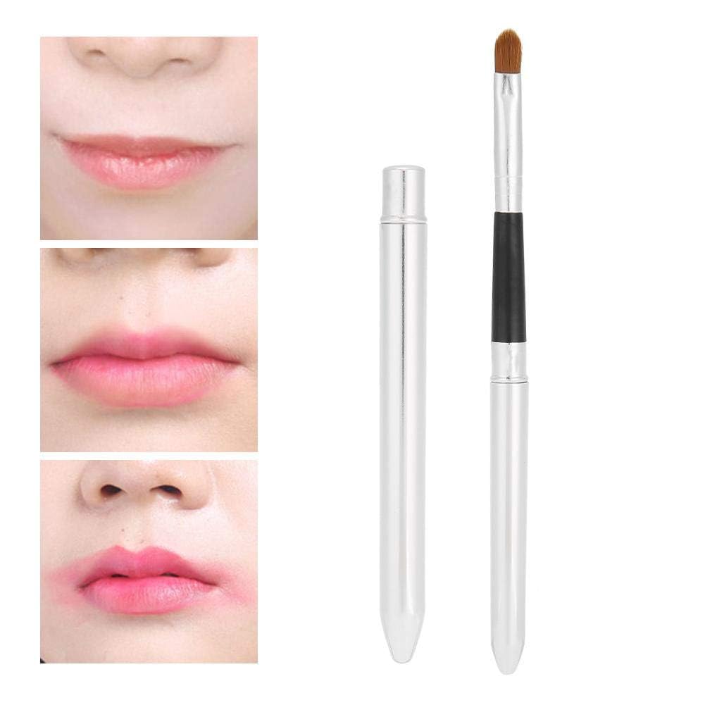 Le pinceau à lèvres rétractable, lèvre professionnelle de pinceau de rouge à lèvres contours dessine l'outil cosmétique de maquillage de brosse