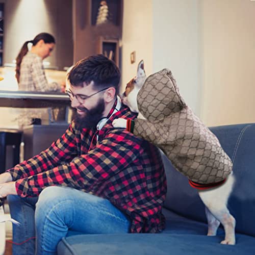 Dog Hoodies Dog Winter Coats Classic Designer Dog Coats Luxury Dog Coats Small Dog Coats Warm Pet Dog Coat Zipper Design Easy On/Off Puppy Coats Teddy Coats Chihuahua Clothes French Bulldog Clothes S - Image 5