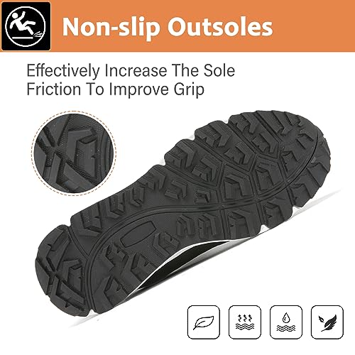 LUPWEE Steel Toe Shoes for Men Women, Slip Resistant Safety Work Shoes Puncture Proof Comfortable Indestructible Sneakers with Specialized Work Insole for Industry Construction Warehouse Black M12