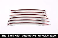 Vista 7 de YIWANG ABS cromo delantero niebla lámpara rejilla tiras cubierta 6 unids para Land Rover Range Rover Vogue 2018 2019