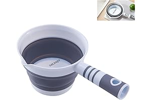 XBLDMJY Collapsible Water Spoon, Folding Water Ladle, Foldable Water Scoop, Used In Kitchen, Garden, Bathroom