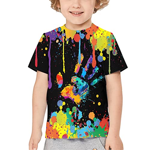 Yasswete Boys Girls T-Shirt 3D Realistic Graphic Crewneck Short Sleeve Printed Tee Shirt Tops for Kids Teens 6-16 Years3