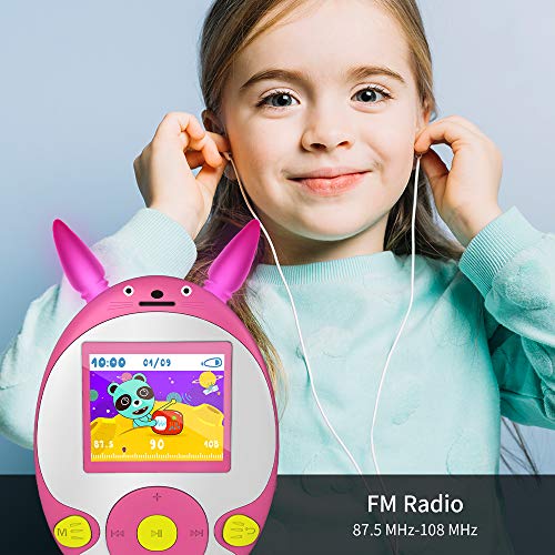 Wiwoo Bluetooth MP3 Player for Kids, 8GB Lossless Portable Music Player