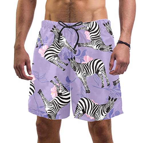 Maillot de bain short de plage floral animalier pour vacances au soleil