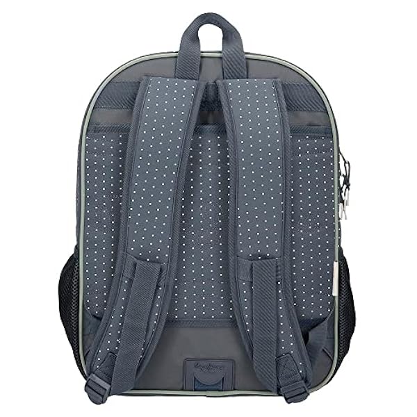 Pepe Jeans Laila schoolrugzak, aanpasbaar, blauw, 30 x 40 x 12 cm, polyester, 14,4 l