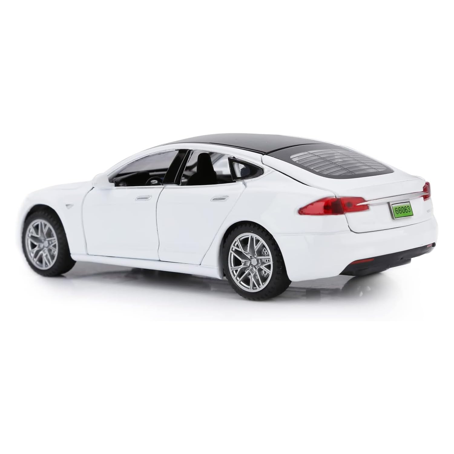 SASBSC Toy Cars Model S Die Cast Metal Model Cars with Door Open Light and Sound Pull Back Car Toys for Boys and Girls 3-12 Years Old
