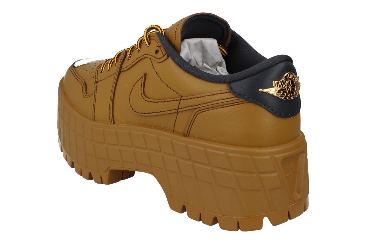 Air Jordan 1 Brooklyn Low Zapatos bajos mujer trigo rojo dorado metálico antracita