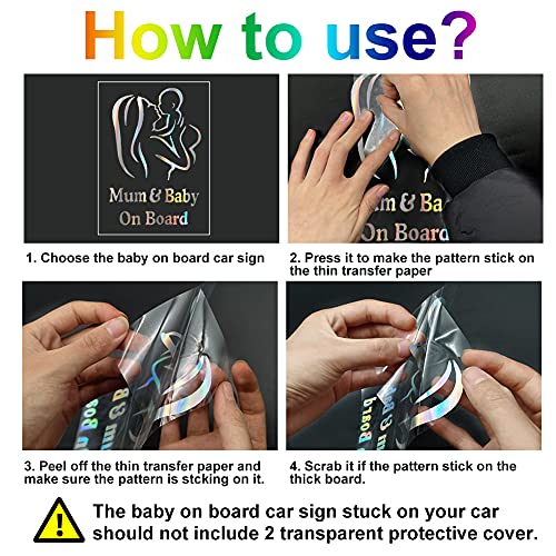 Bimbo a Bordo per Auto, Mamma Bambino a Bordo