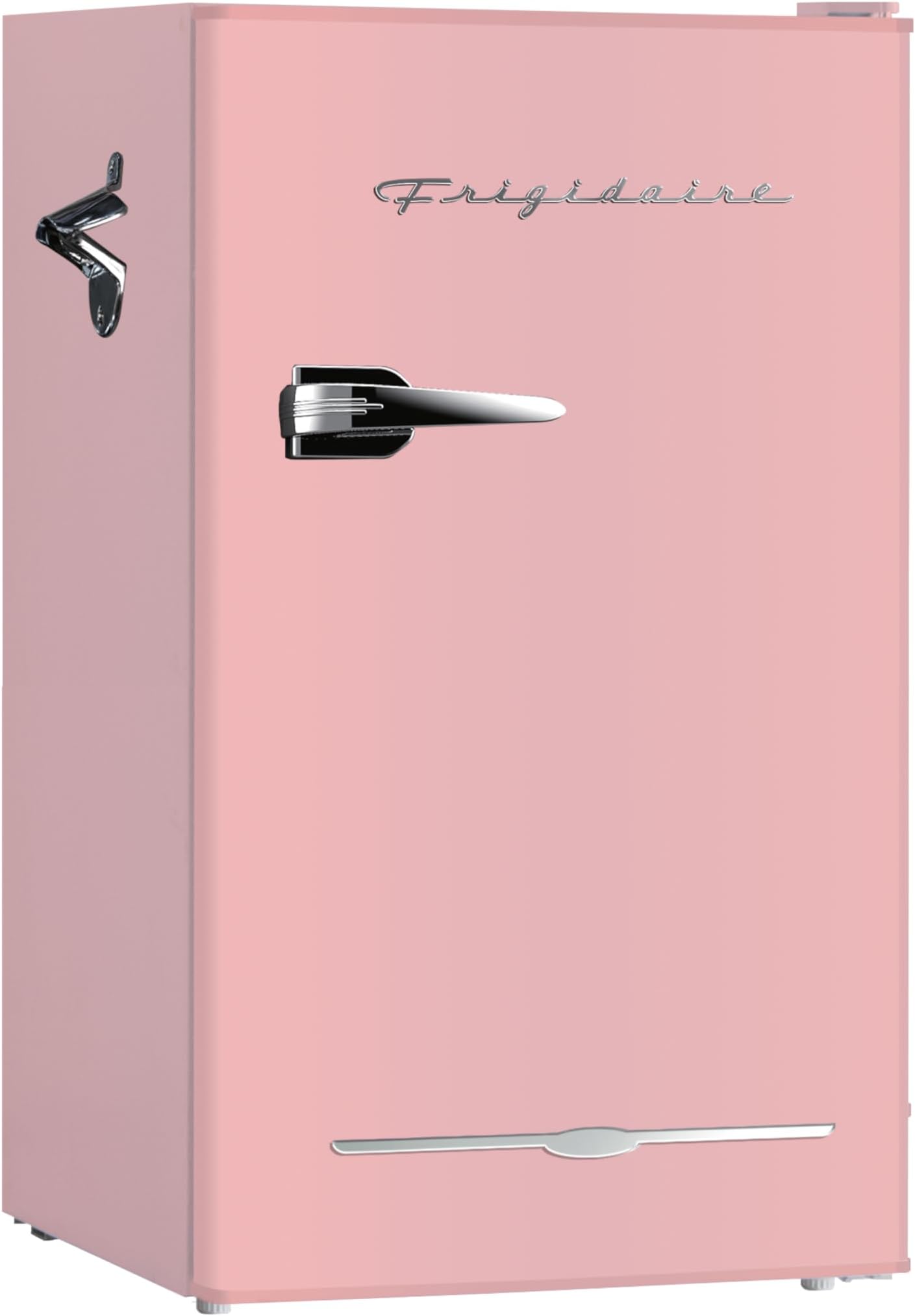 Frigidaire EFR376 3.2 cu. ft. Retro Bar Refrigerator with Side Bottle Opener, Pink/Coral