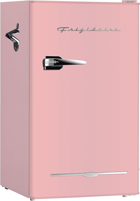 Frigidaire EFR376 Retro Bar Fridge Refrigerator with Side Bottle Opener,