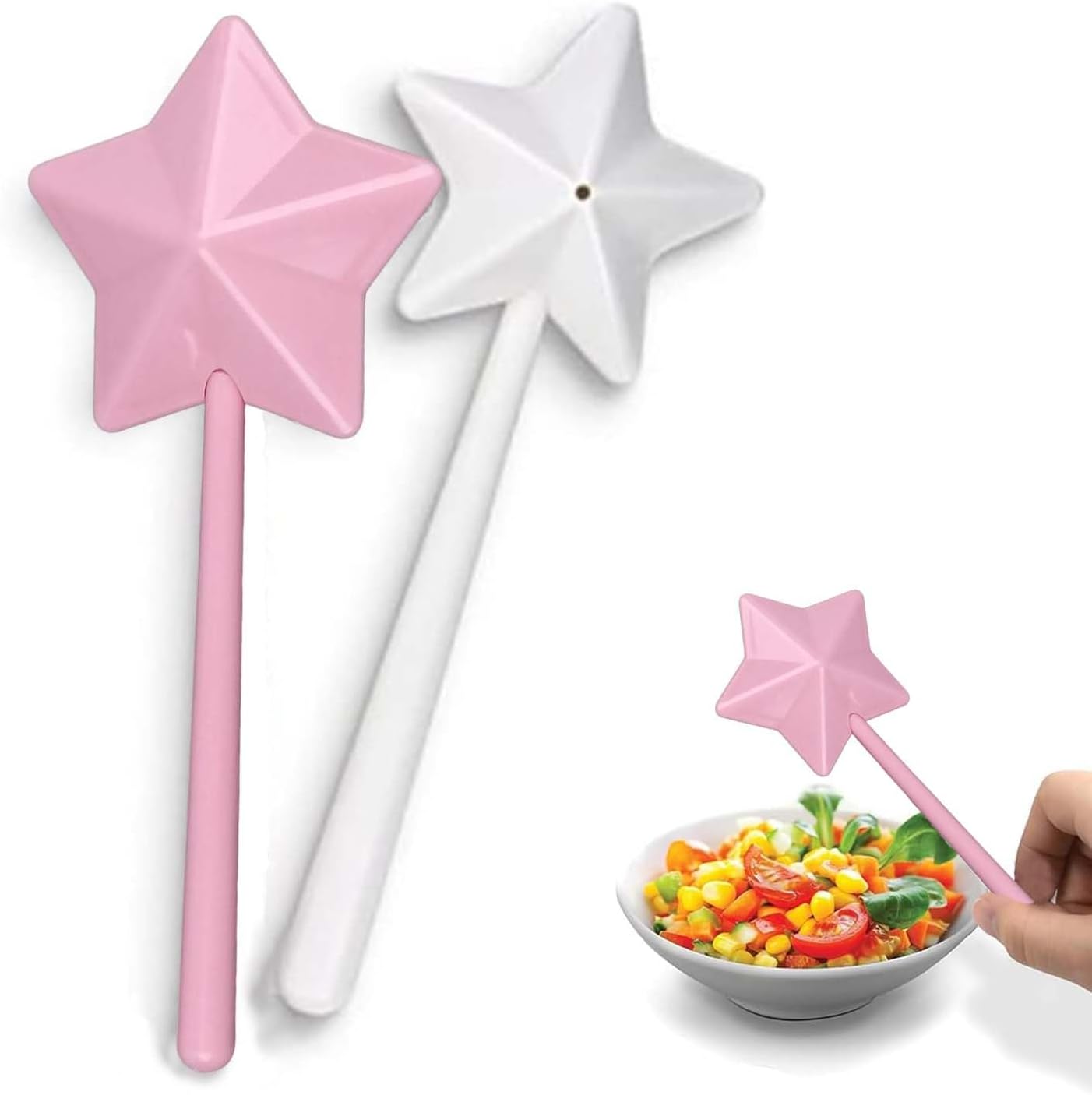 Zauberstab Salz & Pfefferstreuer Set - 4 Stück Sternförmige Gewürzspender