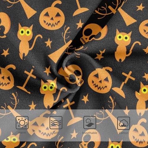 Little Girl Underwear Toddler Panties Kids Undies Halloween Skull Cat Soft Cotton Briefs 2T-8Y3
