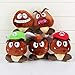 15 cm 5 Arten Super Mario Bros Plüschtier Weiche Puppe, Goomba mit Mario & Luigi Hat Puppe Laimi (Color : Default)