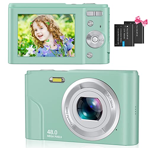 Cámara Digital Compacta Autofocus 1080P 48MP Cámara Fotos Estabilización Imagen 16X Zoom Digital Recargable Camara Compacta Desarrollar Afición para Niño Cover