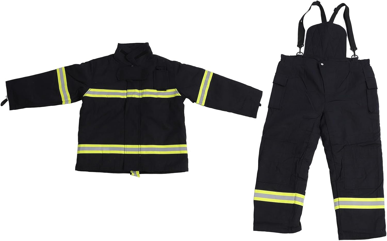 Fire Reflective Suit, Mystical Cotton Toughness Workwear for High Visibility in Extreme Conditions, 4 Layer Insulation Jacket and Pants for Men and Women (XL)