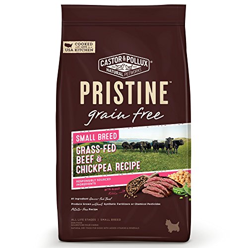 Castor & Pollux Pristine Grain Free Small Breed Grass-Fed Beef & Chickpea Recipe Dry Dog Food 4lb
