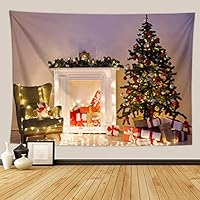 Amazon.co.jp: メリークリスマス タペストリー 150*200 CM