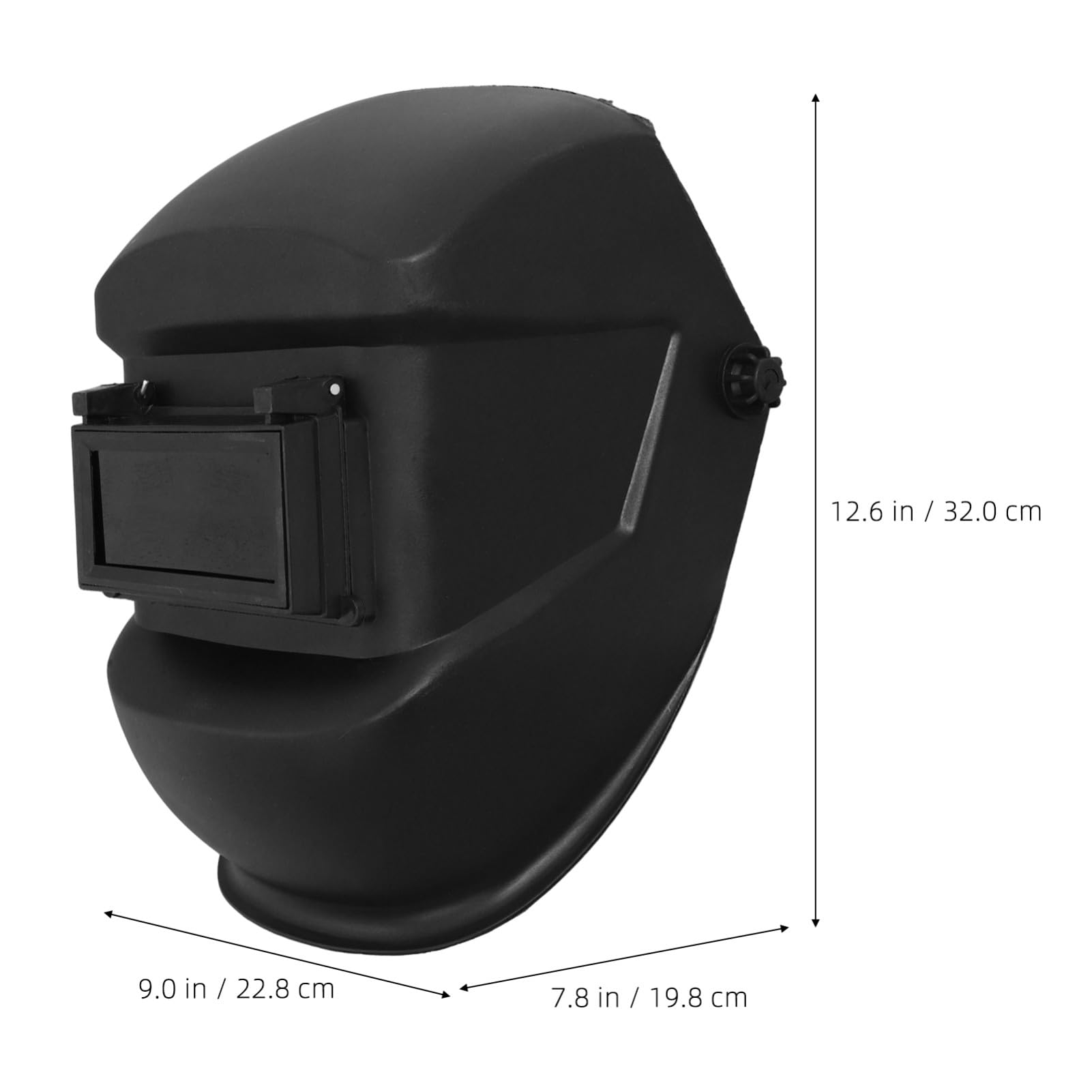 Casco de Soldadura Abatible Negro, Visor Transparente para Soldar