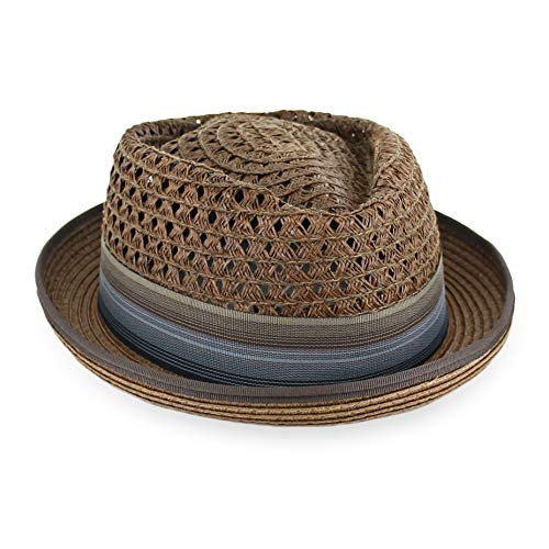 Sombrero Fedora Trilby de Paja Porkpie Belfry Hombre Mujer miniatura 2