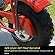 Tissting Kettenrad Hinterrad 50 Zähnen 40mm ID 420 Ketten 4 Löcher Silber Stahl Motorrad Ritzel Zahnkette für Gokart, ATV, Pit Bike