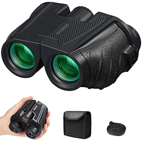 12x25 Mini Binoculars for Adults and Kids, CEYOMUR Compact Pocket Small Binoculars Waterproof for Bird Watching, Camping, Travelling, Hunting and Sport Games Cover