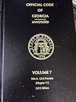 Official Code of Georgia Annotated Volume 7 Title 9. Civil Practice Chapters 11-15 1993 Edition - with 1999 Supplement 1632838265 Book Cover