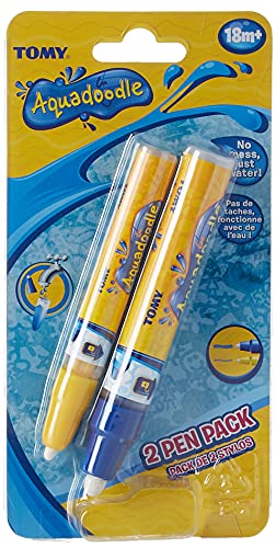 Aquadoodle TOMY Games Thick & Thin Pen Set Mats & Sketch Pads,Compatible with all Mats & Boards,Mess Free Colouring for Baby & Children - Image 2