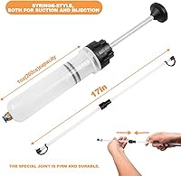 Vista 2 de Bomba extractora de líquido para automóvil, evacuadora de jeringa de cambio de aceite para vehículos con manguera, accesorios manuales