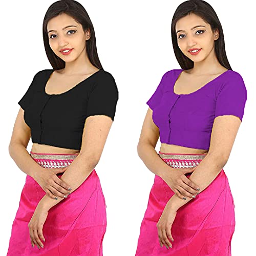 Image of Namita Women's Rubia Cotton Solid Half Sleeve Blouse