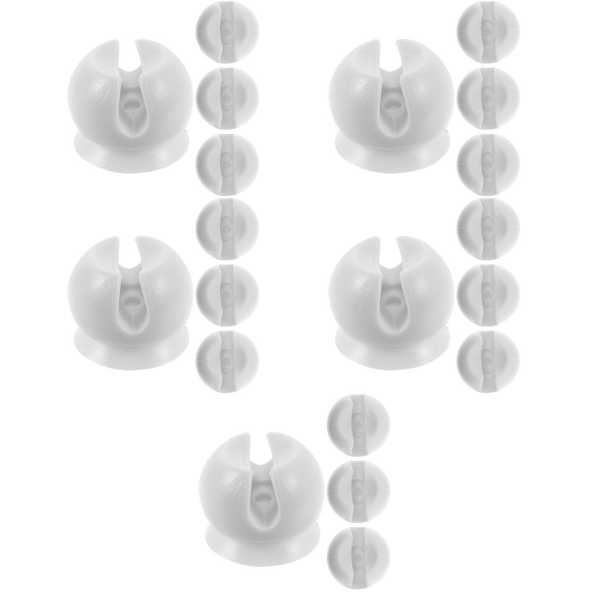 GLEAVI 5 Set Portaspazzolino Ventosa Da Organizzatore Murale Per Spazzolini Design Bagno Cucina E Hotel 4 Pezzi*5
