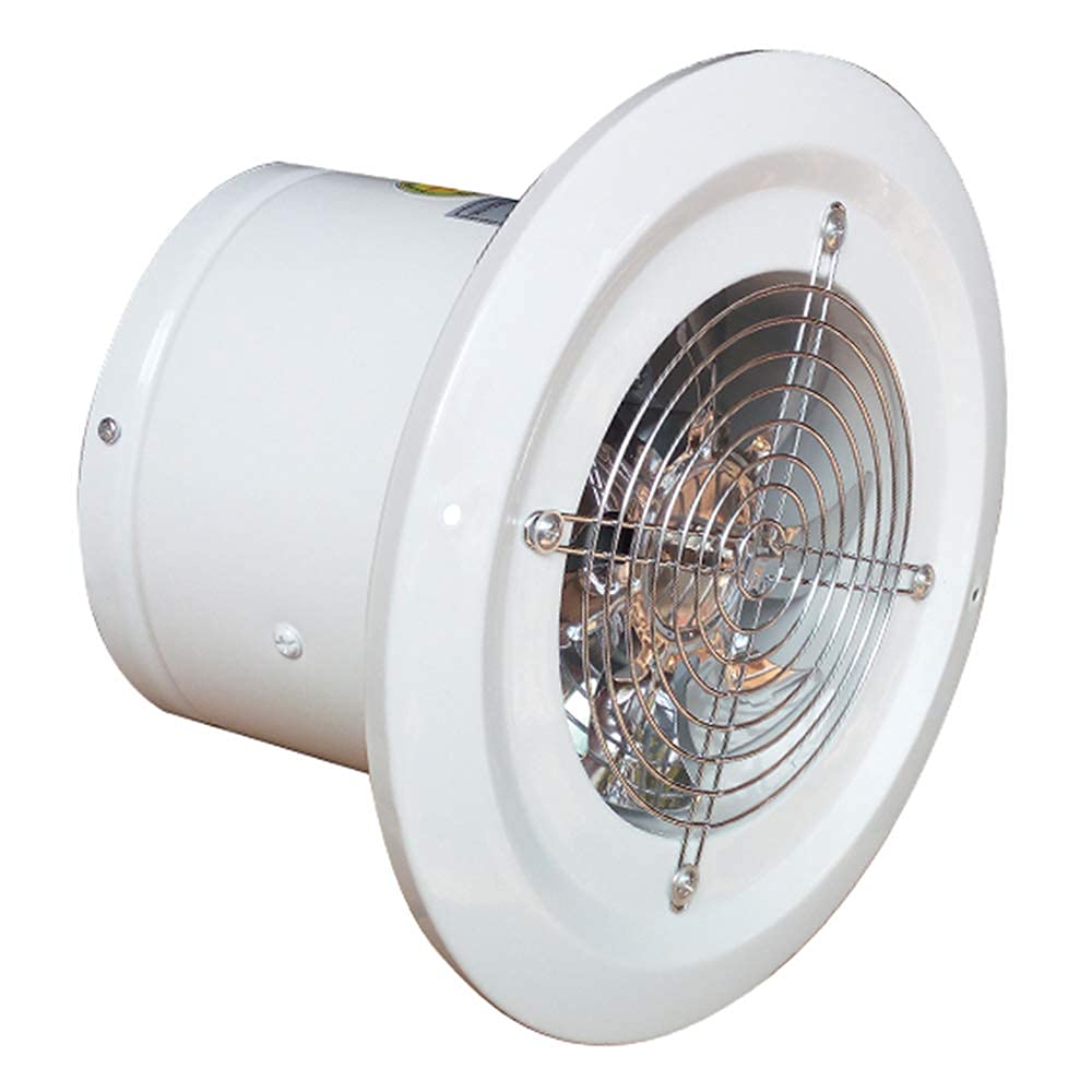 Aspiratore da Parete O Soffitto da 8" con Serranda Posteriore per Bagno Camera da Letto 1050M3/H
