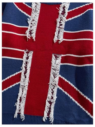 Men's Graphic Sweater Y2k Distressed Long Sleeve Crew Neck Baggy Pullover Tops Fall Outfits3