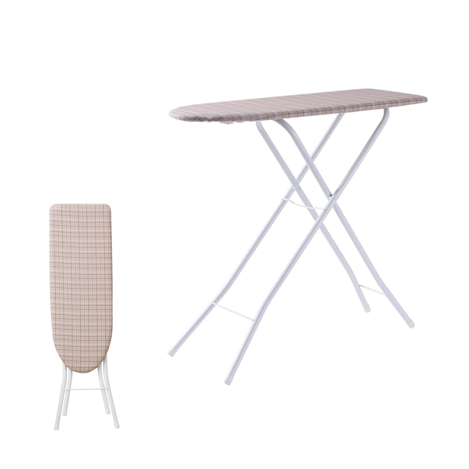 Tabla de Planchar Plegable Tabla de Planchar a Vapors Grande Soporte de Planchado Ajustable Estructura Robusta de Cuatro Patas Fácil de Mover Adecuada Para uso en el Lavadero Del Hogar o en el Dormito