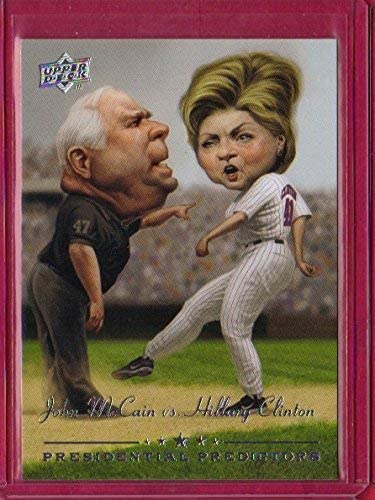 2008 Upper Deck Presidential Running Mate Predictors #PP12A John McCain - Hillary Clinton