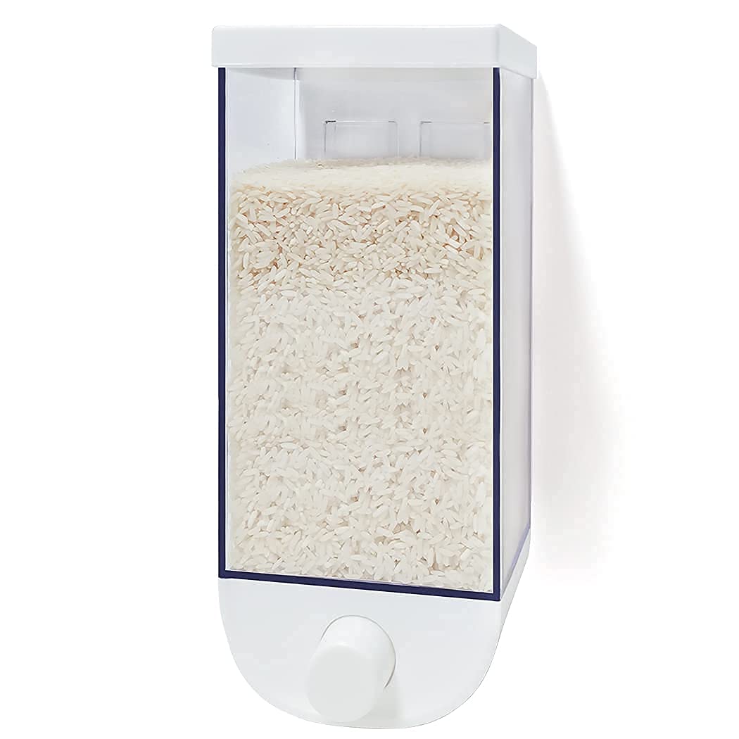 Laundry Detergent Dispenser Container, Wall Mounted Rce Dispenser Dry Food Dispenser, Laundry Room Organization and Storage, Suitable for Laundry Beads, Washing Powder, Grains Small Particles, 1500ML