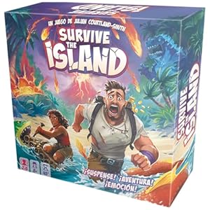 Zygomatic | Survive The Island | Juego de Mesa Familiar De Supervivencia | Escapa con Los Tesosros| A Partir de 8 Años | De 2 a 5 Jugadores | 45 Minutos por Partida | Español