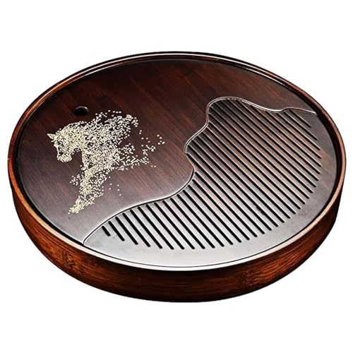 Mini vassoio da portata in bambù per la decorazione della casa e per servire il tè, ideale per uso decorativo