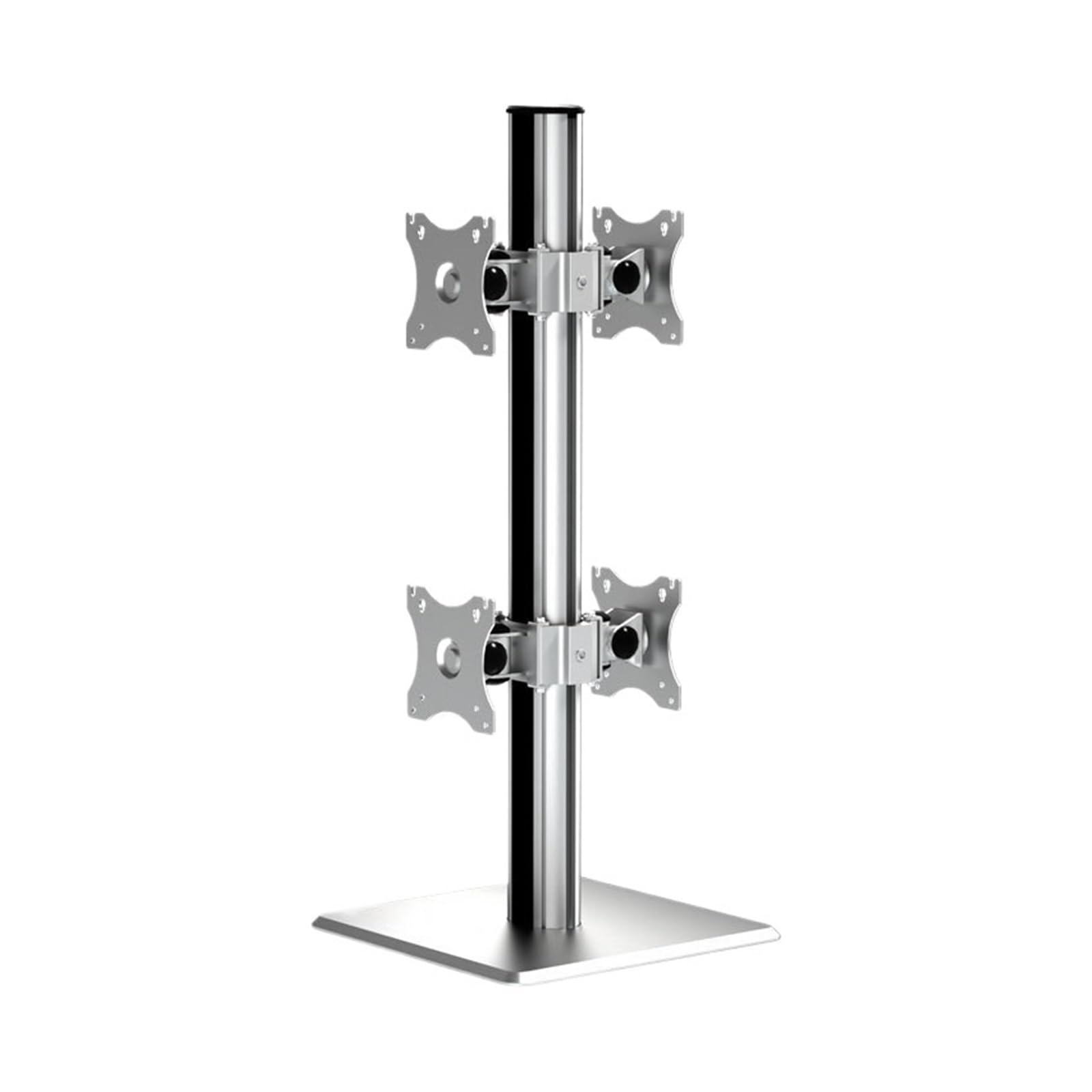 MOUKWLEK Back-to-back four-screen monitor stand(Silver85cm)
