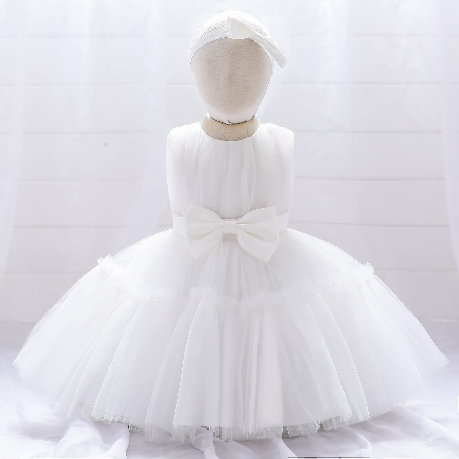 TUIJI 3M-9T - Vestido de Flores para bebé niña con Bordado de Flores, Stella