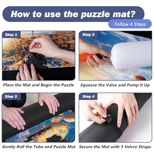 Genovega Jigsaw Puzzle Mat Roll Up Fits 2000 1500 1000 Pieces Puzzles thumb #5