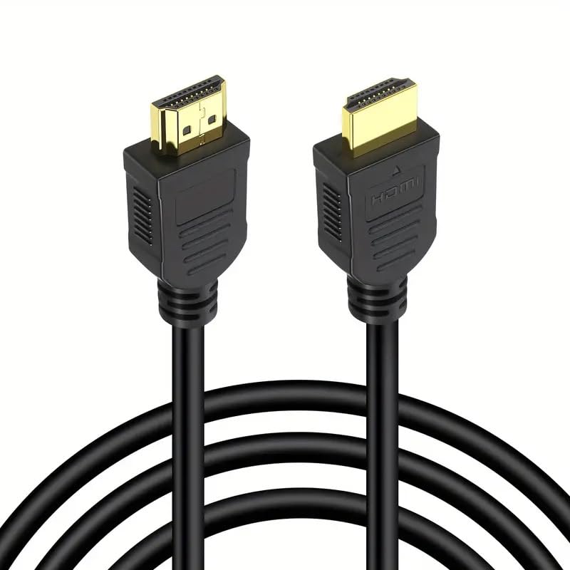Cable HDMI 4K 2.0, Cable hdmi alta velocidad, 4K Ultra HD 2160p (30 Hz), Cable contactos dorados, Compatible PC, PS4, PS5, Xbox, Smart TV, Negro, 3 Metros