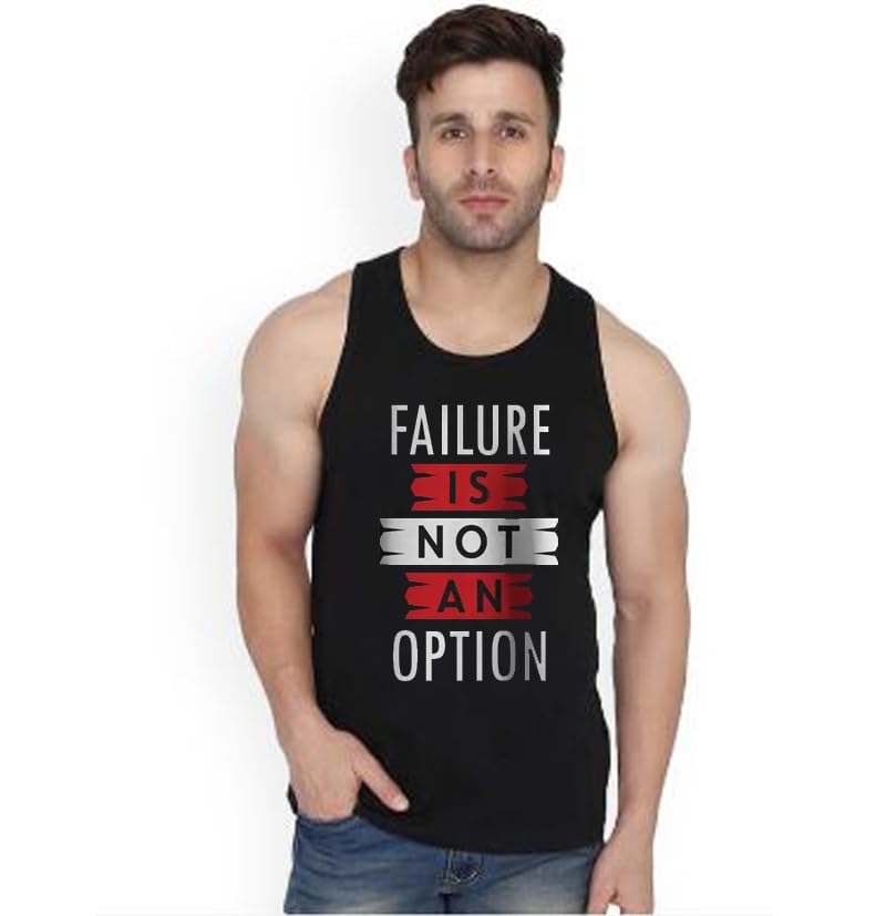 tadeo Men's Sleeveless Gym Tank Top | Dryfit Round Neck Printed Sando/Baniyan for Workout & Casual Wear | Muscle Vest for Gym, Beach & Casual Tshirt Men Ganji-picture-13