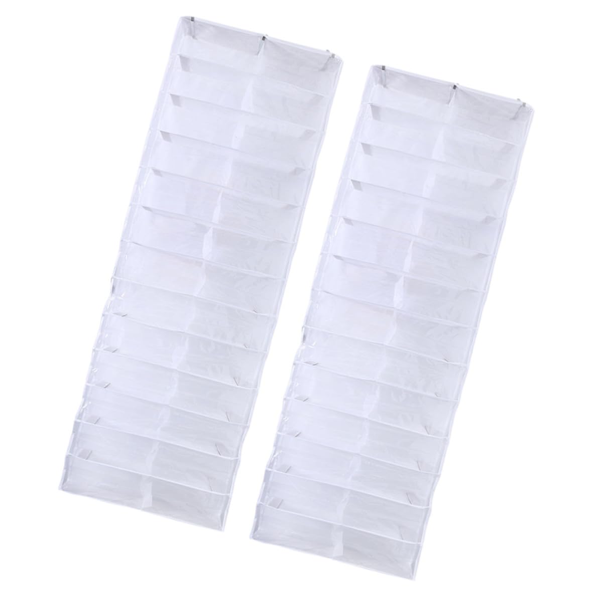 Colgador para Puerta 26 Bolsillos, Organizador de Zapatos para Armario, Gran Capacidad, Material Pvc y Tela No Tejida, Adecuado para Dormitorio o Armario, 2 Piezas