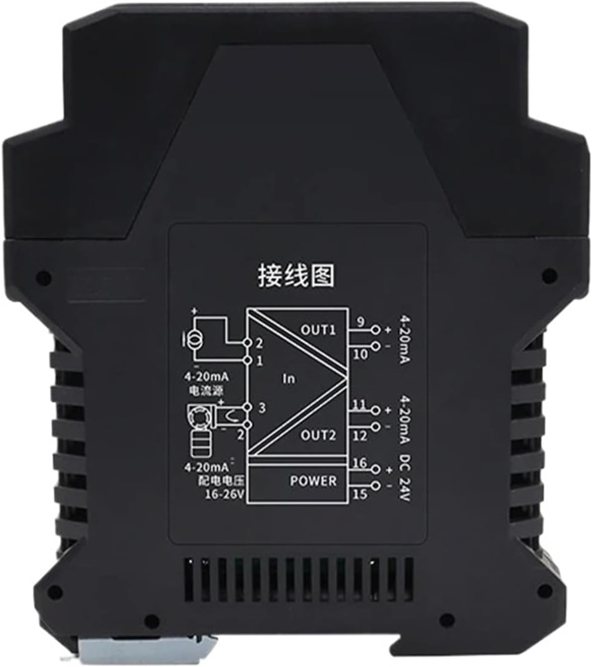 1pcs Input Multiple Channels Temperature Signal Isolation Transmitter 0-5V Output Thermocouple Signal Isolator(2 Input 2 Output,J -100-1200C Input_Output 0-20MA_220V)