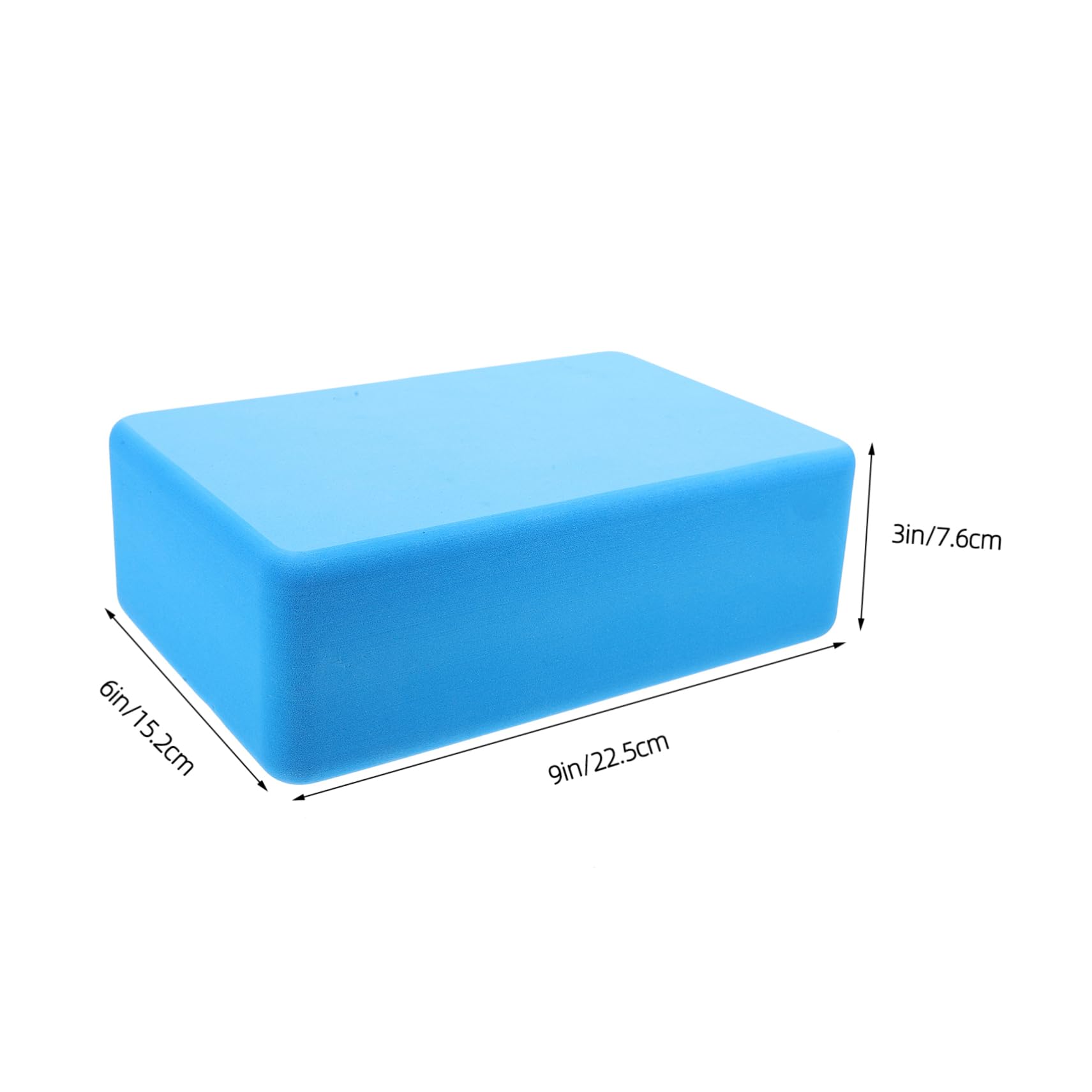 BESTonZON High Density Eva Yoga Block Lightweight and Stable Stretching Aid for Fitness and Exercise Yoga Prop for Enhanced Flexibility and Balance Playful Blue