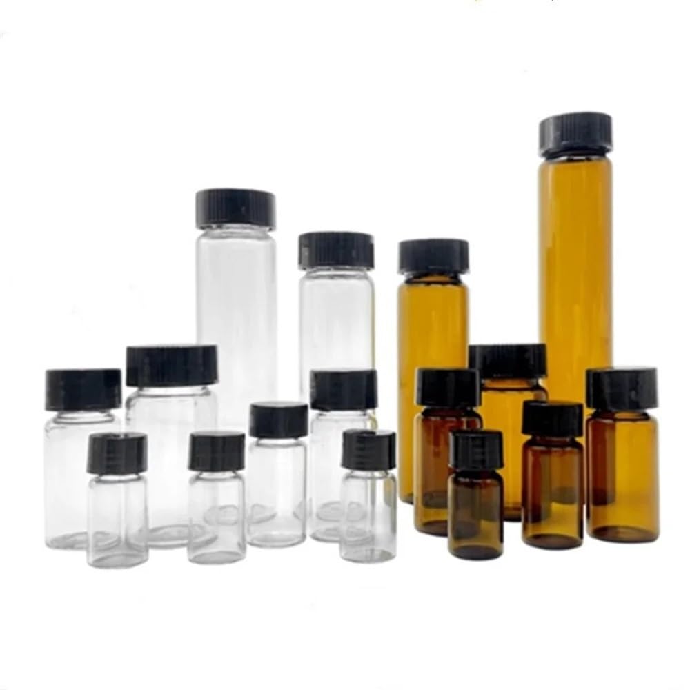 Laborausstattung und -bedarf 30 teile/los 3 ml Bis 50 Klar/Braun Niedrigen Medizinischen Glas Schraube-top Probe Flasche Mit Leck Beweis PE Innen Pad